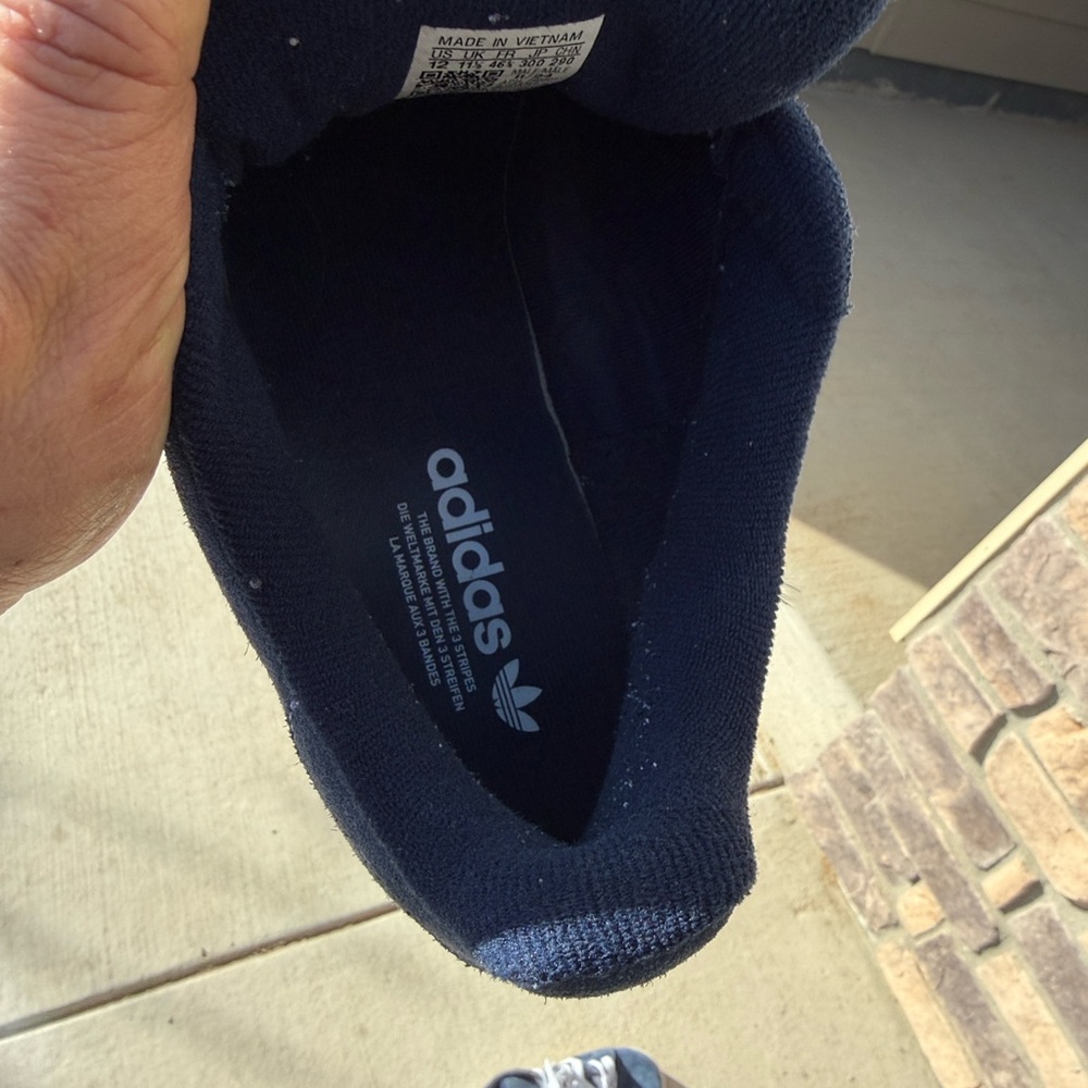 Adidas Dark Blue Sneakers with White Accents - Picture 6 of 7